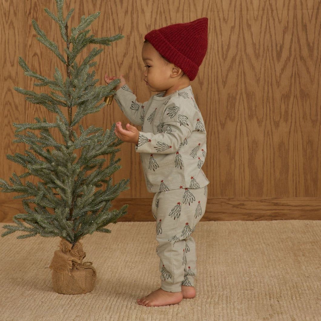 [🎄] Rylee + Cru -  Long Sleeve + Pant Set (Trees)