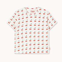 Load image into Gallery viewer, Tiny Cottons - Cherries Knitted Tee (Off-White)
