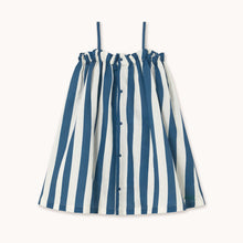 Load image into Gallery viewer, Tiny Cottons - Light Navy Stripes Dress (Light Navy)
