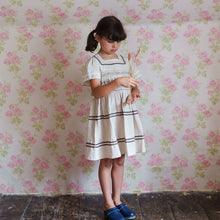 Load image into Gallery viewer, Little Cotton Clothes - Penelope Smocked dress Straw Check (2Y- 7Y)
