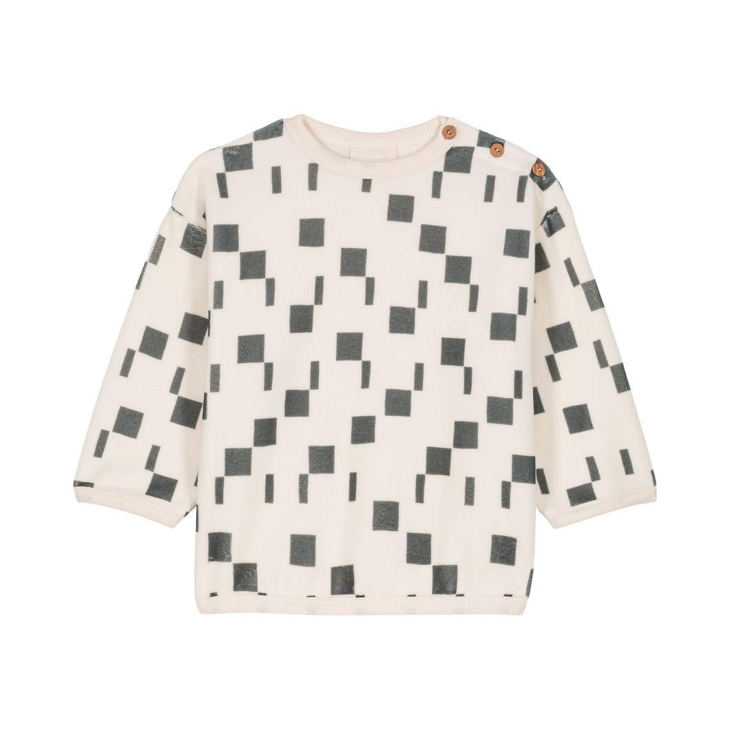 Studio Bohème - Polar Sweatshirt (Ecru Carres) 18M