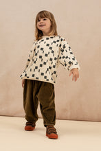 Load image into Gallery viewer, Studio Bohème - Polar Sweatshirt (Ecru Carres) 18M
