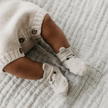 Load image into Gallery viewer, Jamie Kay - George Bear Ankle Sock - Oatmeal Marle
