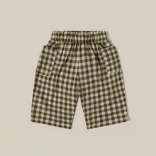 Load image into Gallery viewer, Organic Zoo - Olive Gingham Fisherman Pants
