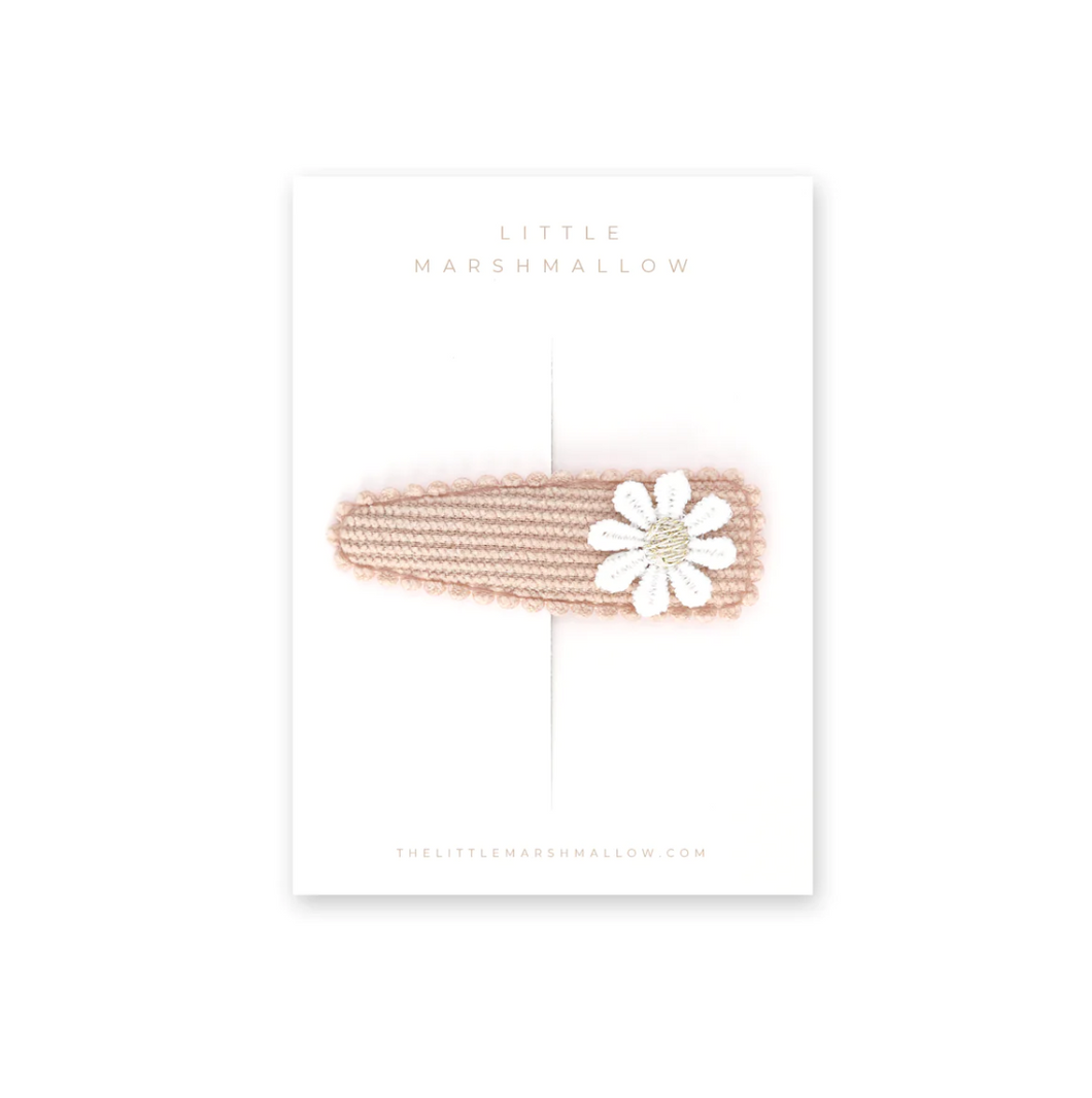 Daisy Clip - Beige Corduroy
