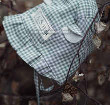 Load image into Gallery viewer, Ash Generation - Bear BONNET (Basil Gingham)
