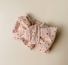 Load image into Gallery viewer, Bambi Eyelet Topknot - Dusty Pink
