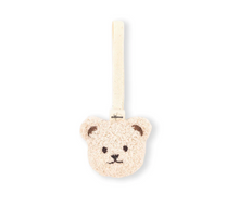 Load image into Gallery viewer, Cream Teddy Bear Pacifier Clip
