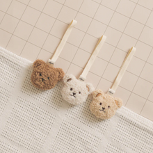 Load image into Gallery viewer, Cream Teddy Bear Pacifier Clip
