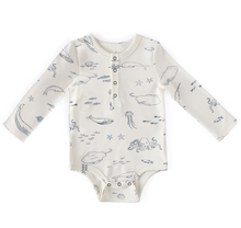 Load image into Gallery viewer, Pehr - Long Sleeve Bodysuit (Aquatic)
