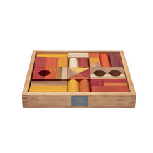 Load image into Gallery viewer, Wooden Story - Warm Blocks in Tray 30 PCS
