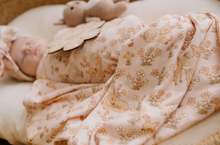 Load image into Gallery viewer, My Dearest Jersey Swaddle + Topknot Set
