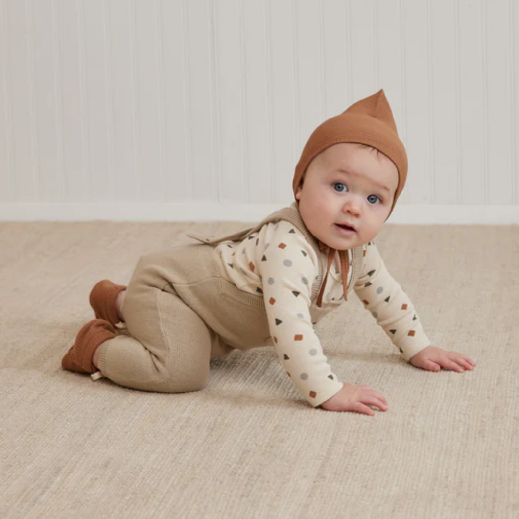 Quincy Mae - Knit Overall (Sand)
