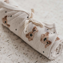 Load image into Gallery viewer, Oatmeal Teddy Swaddle
