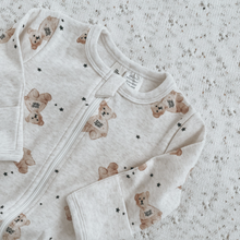 Load image into Gallery viewer, Teddy Oatmeal Zip Up Jumpsuit
