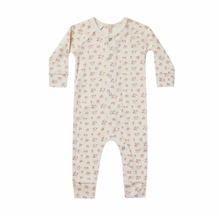 Load image into Gallery viewer, Quincy Mae - Pointelle Long John (Blush Floral) 3-6M
