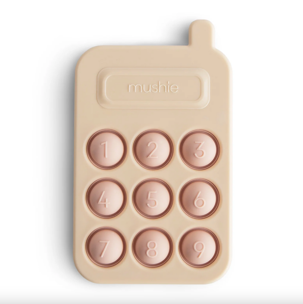Mushie - 電話按壓玩具 (粉色)