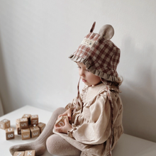 Load image into Gallery viewer, Ash Generation - Bear HAT (Mocha Gingham)
