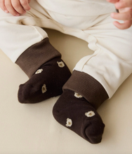 Load image into Gallery viewer, Jamie Kay - Bobbie Bear Sock - Jacquard Brownie 2-4Y
