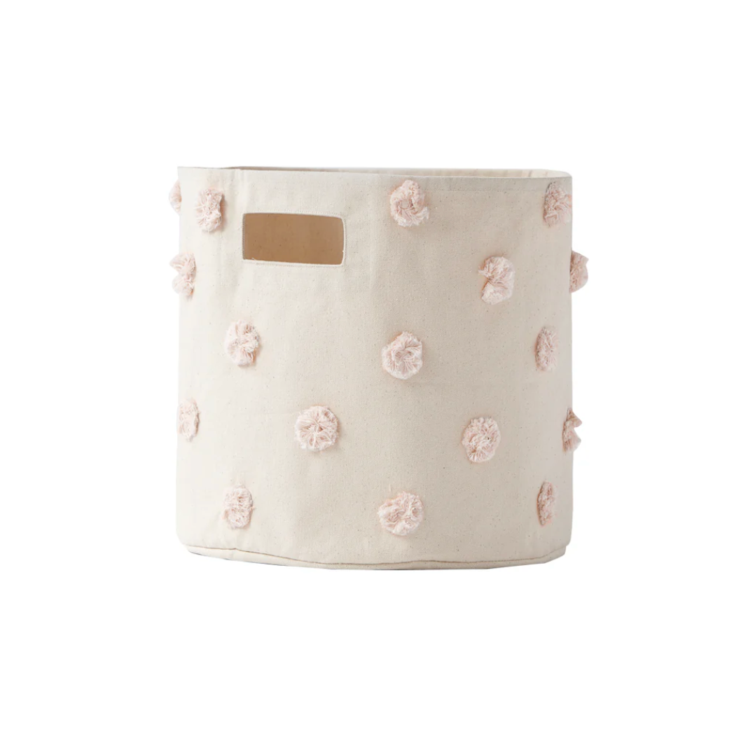 Pom Pom Basket - Bin Blush