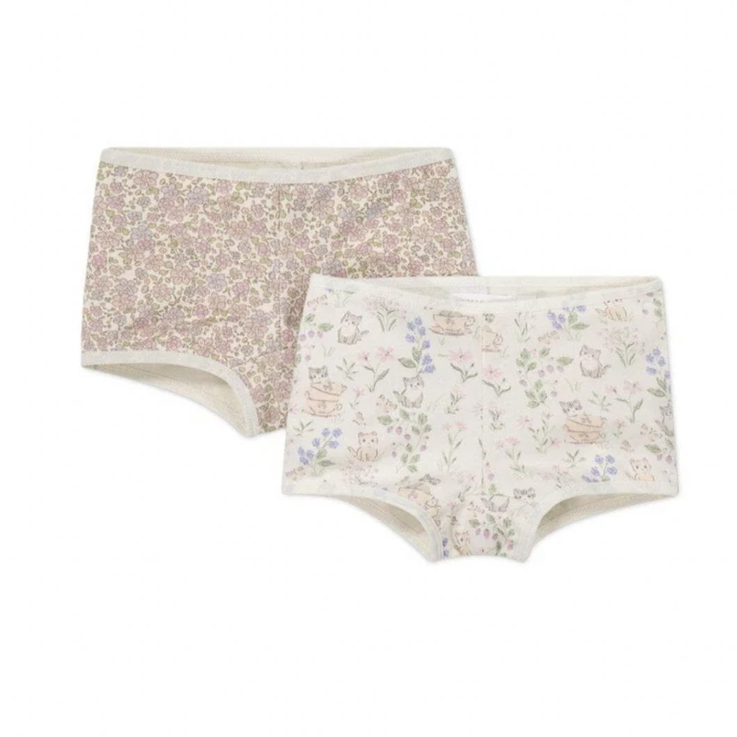 Jamie Kay - 2PK Girls Shortie - Chloe Lavender/ Moons Garden Lavender 4Y
