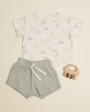 Load image into Gallery viewer, Quincy Mae - Boxy Tee Dinosaur + Shorts Set
