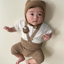 將圖片載入圖庫檢視器 Silly Silas - 有機棉吊帶短褲 - Acorn Brown
