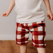 Load image into Gallery viewer, Gingham Denim Shorts
