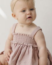 Load image into Gallery viewer, Quincy Mae - Mae Smocked Top + Bloomer Set (Mauve)
