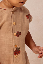 Load image into Gallery viewer, Studio Boheme - Bebecito Romper (Nougat / Tomato)
