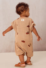 Load image into Gallery viewer, Studio Boheme - Bebecito Romper (Nougat / Tomato)

