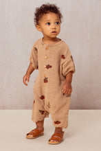 Load image into Gallery viewer, Studio Boheme - Bebecito Romper (Nougat / Tomato)
