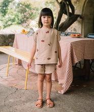 Load image into Gallery viewer, Studio Boheme - Blouse Praslin Short Sleeves (Nougat/Tomato)
