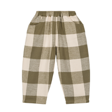 將圖片載入圖庫檢視器 Studio Boheme -  Carrot Pants (Kaki Gingham)
