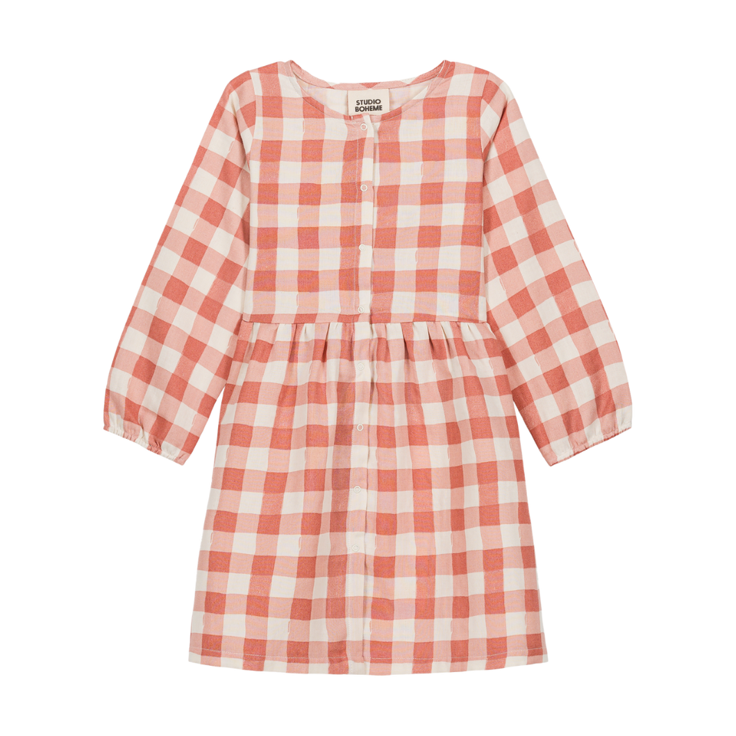 Studio Boheme -  Gaia Dress (Pink Gingham)