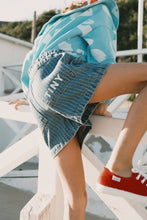 Load image into Gallery viewer, Tiny Cottons - Stripes Denim Shorts (Light Wash Denim)
