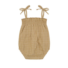 Load image into Gallery viewer, Organic Zoo - Grid Check Spaghetti Bodysuit Wheat
