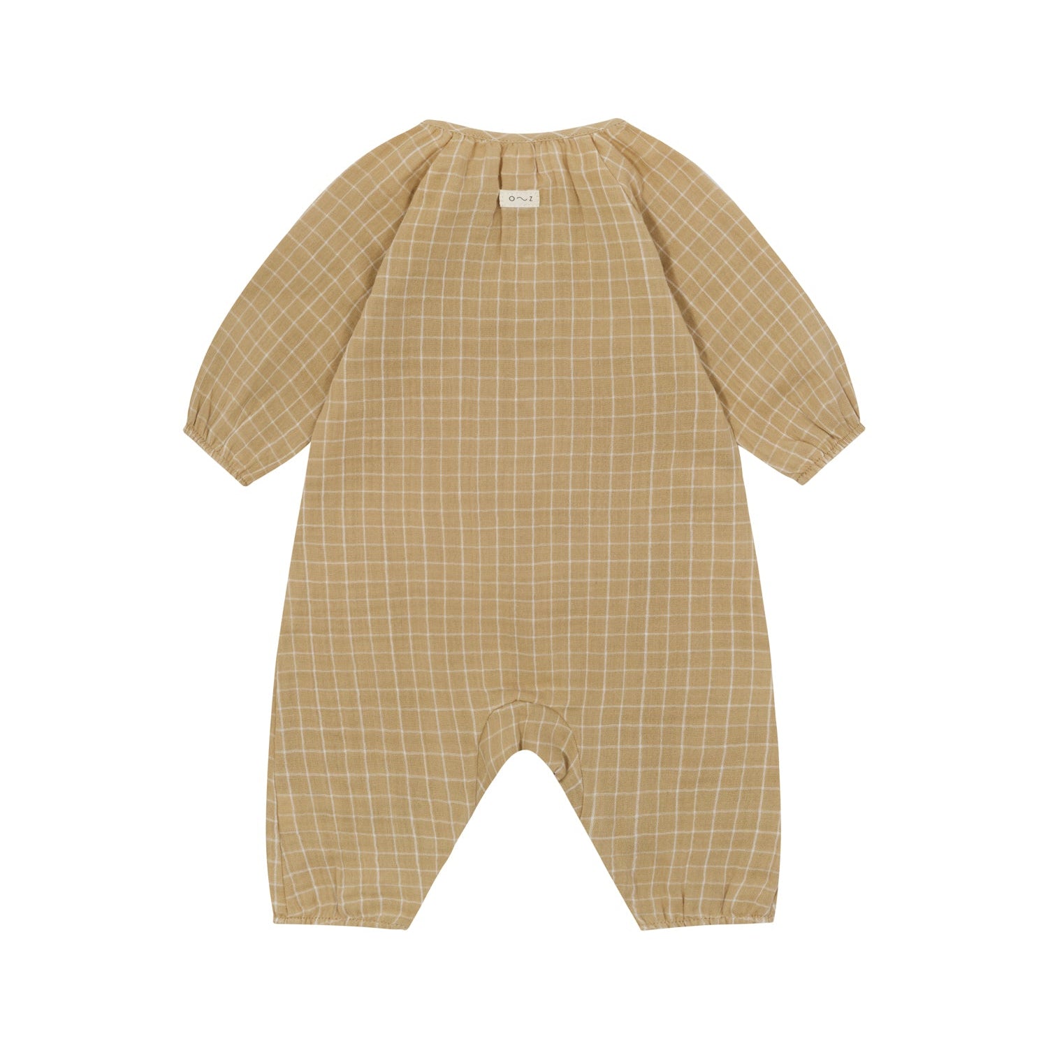 Organic Zoo - Grid Check Onesie Wheat 6-12M – Everlybee