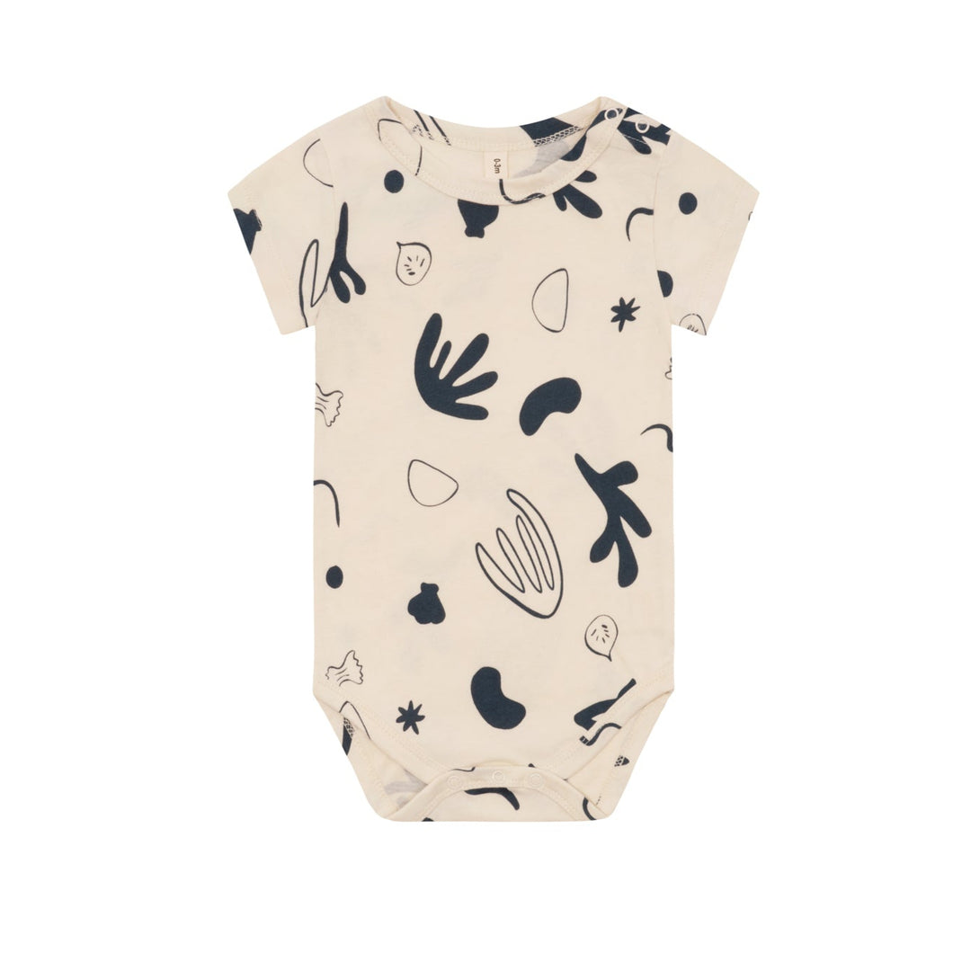 Organic Zoo - Capri Short Sleeve Bodysuit Undyed Cotton