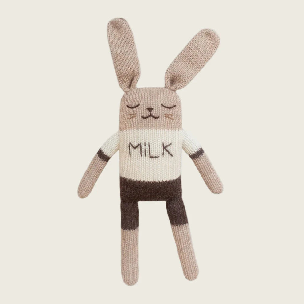 Organic Zoo X Main Sauvage - Bunny Soft Toy - Milk