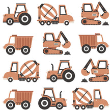 Load image into Gallery viewer, [預購] Pastelowe Love -  兒童房壁貼 Construction Vehicle Boho
