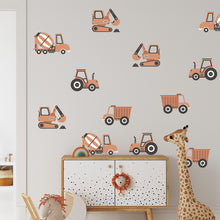 Load image into Gallery viewer, [預購] Pastelowe Love -  兒童房壁貼 Construction Vehicle Boho
