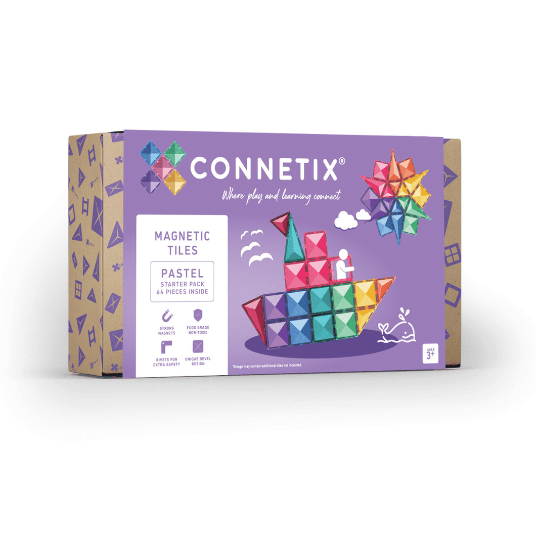 [預購] Connetix - Pastel Starter Pack 64 pc