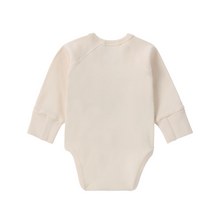 Load image into Gallery viewer, Susukoshi -  Long Sleeve Kimono Bodysuit (Eggshell)
