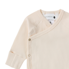 Load image into Gallery viewer, Susukoshi -  Long Sleeve Kimono Bodysuit (Eggshell)
