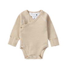 Load image into Gallery viewer, Susukoshi -  Long Sleeve Kimono Bodysuit (Honey)
