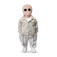 將圖片載入圖庫檢視器 1+ In the Family - REGENCOS 粗條紋長褲 (Beige)
