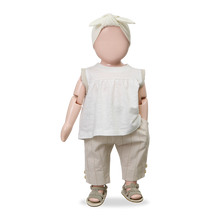 將圖片載入圖庫檢視器 1+ In the Family - COLLIURE 條紋長褲 (Beige) 3Y
