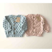 Load image into Gallery viewer, [預購] Babytoly - Popcorn Cardigan (Duck Blue, Powder Pink)
