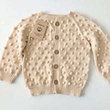 Load image into Gallery viewer, Babytoly - Popcorn Cardigan (Natural)
